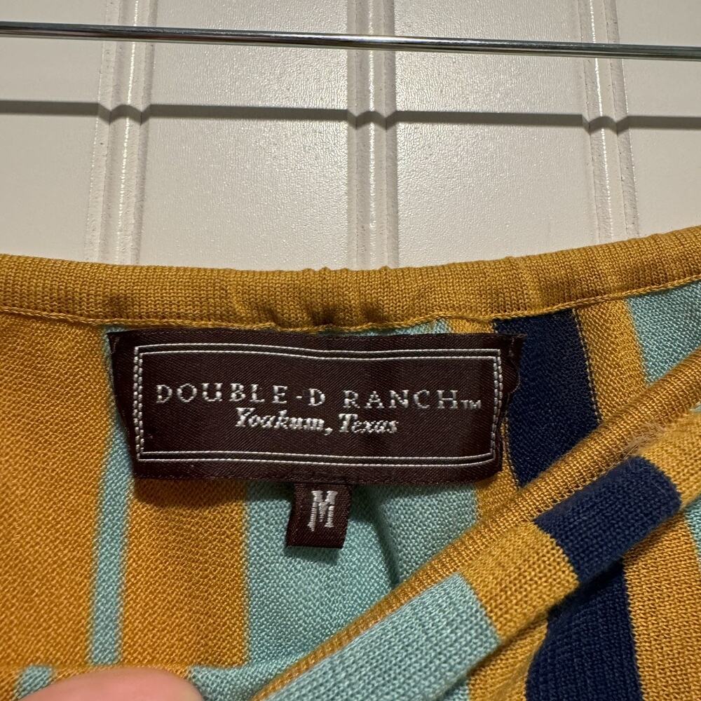 Double D Ranch Striped Cotton Knit Maxi Skirt Size Medium Western Aztec Boho - Picture 3 of 5